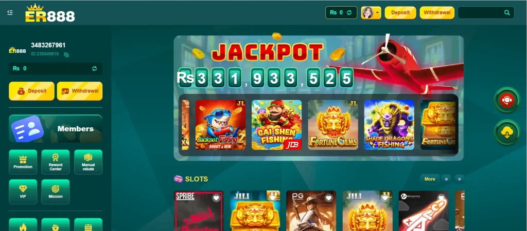 ER888 online Game is promoted as a mobile platform that may combine casino style categories, short prediction rounds, card games, lottery style activities
