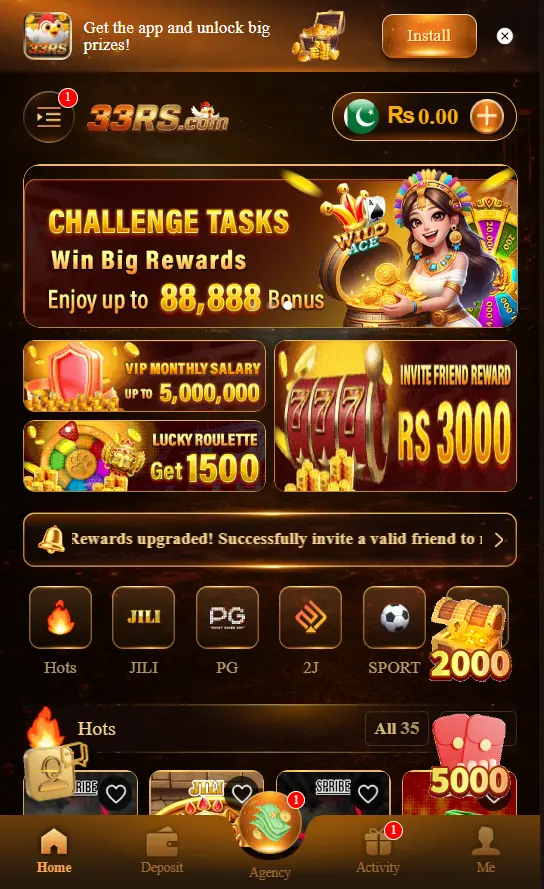 33RS Game is a mobile gaming platform 
