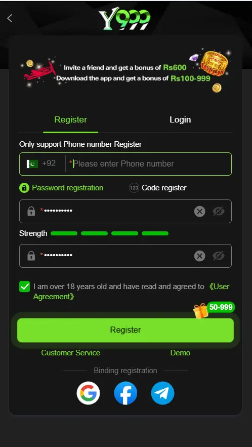How to Registration and Account Sign-Up in Y999 Game 
