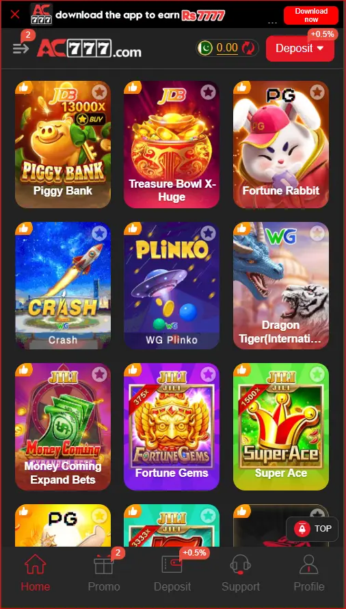 Categories of AC777 Game