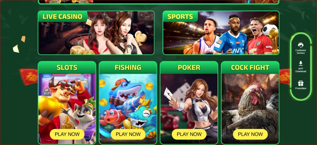 GAME CATEGORIES of PK111 Game online