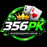 Green and black 356PK Game logo with crown and card symbols