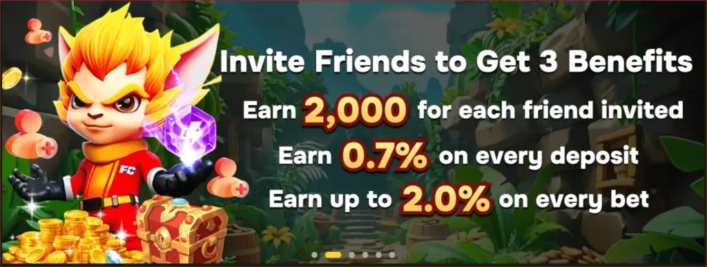 C7777 Game invitation bonus page showing referral offer details and conditions